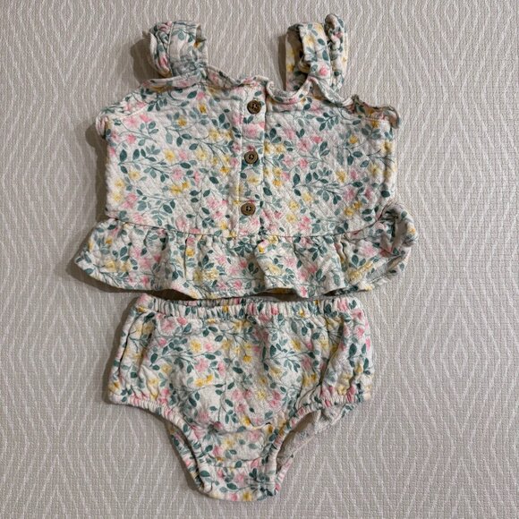 Cloud Island Baby Girl Two Piece Outfit Size 0-3 Months - Picture 1 of 2